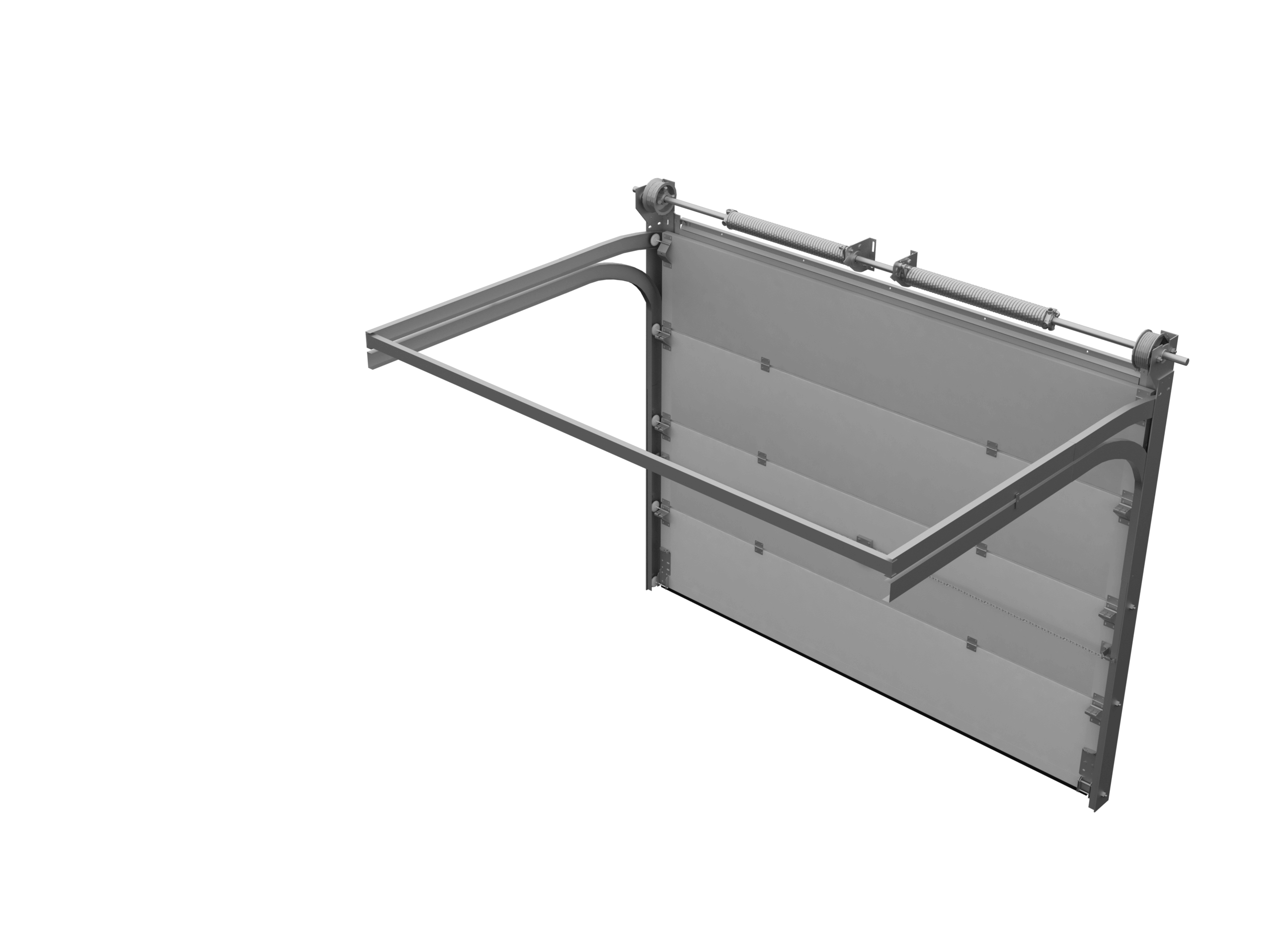 Porte de garage sectionnelle motorisée installée à Besançon